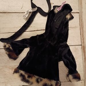 Adorable Black and Brown Kids Costume with Tail